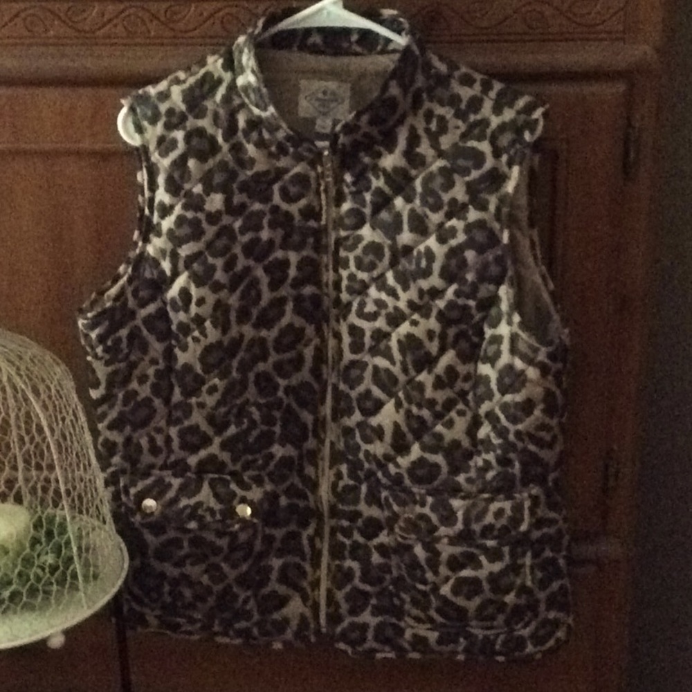 Cheetah print vest